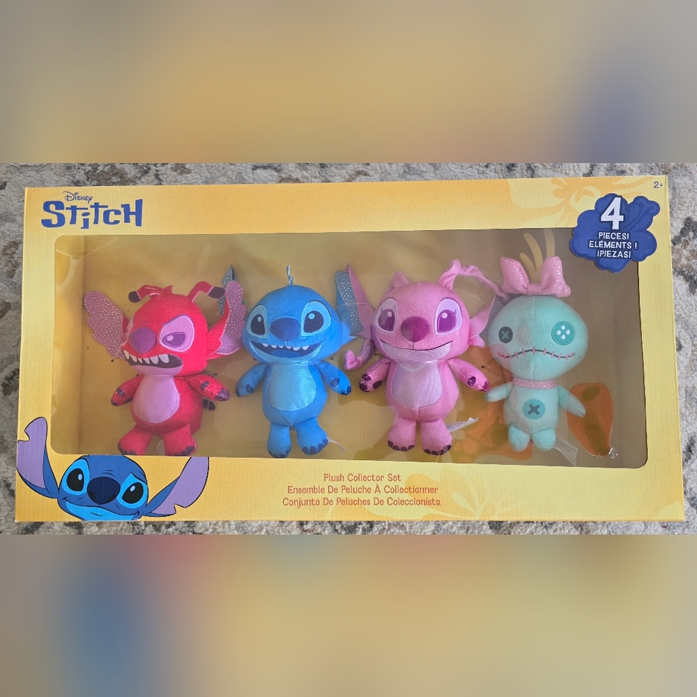Stitch and Angel Plush Collector Set